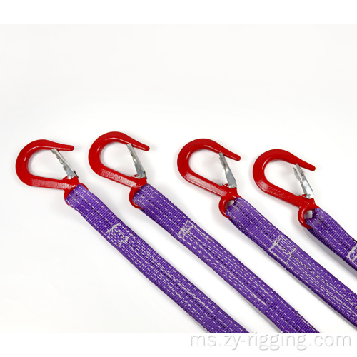 Multi-kaki 4 kaki mengangkat pengendalian sling webbing bulat